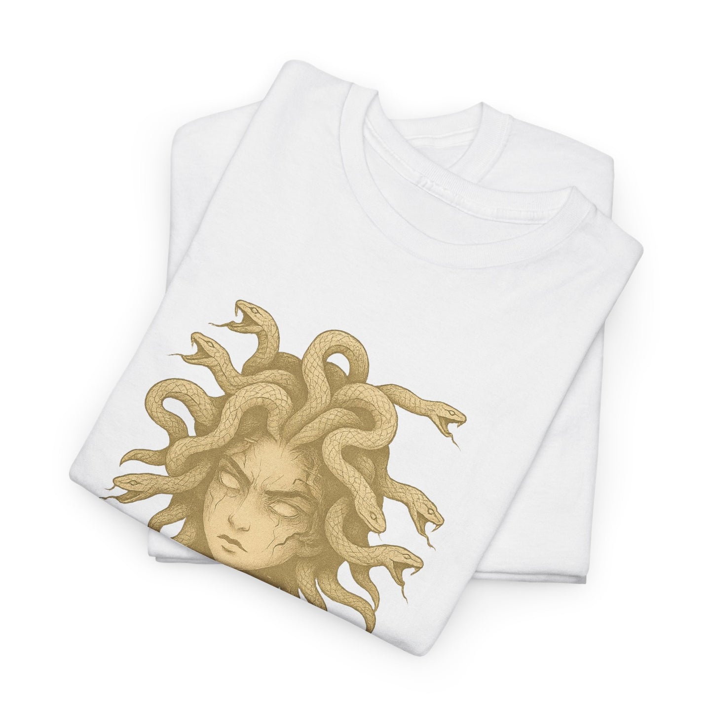 Medusa Graphic Tee – Unisex Heavy Cotton Shirt