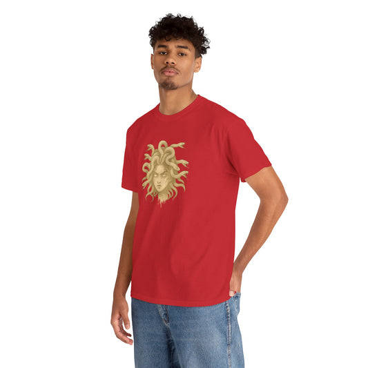 Medusa Graphic Tee – Unisex Heavy Cotton Shirt