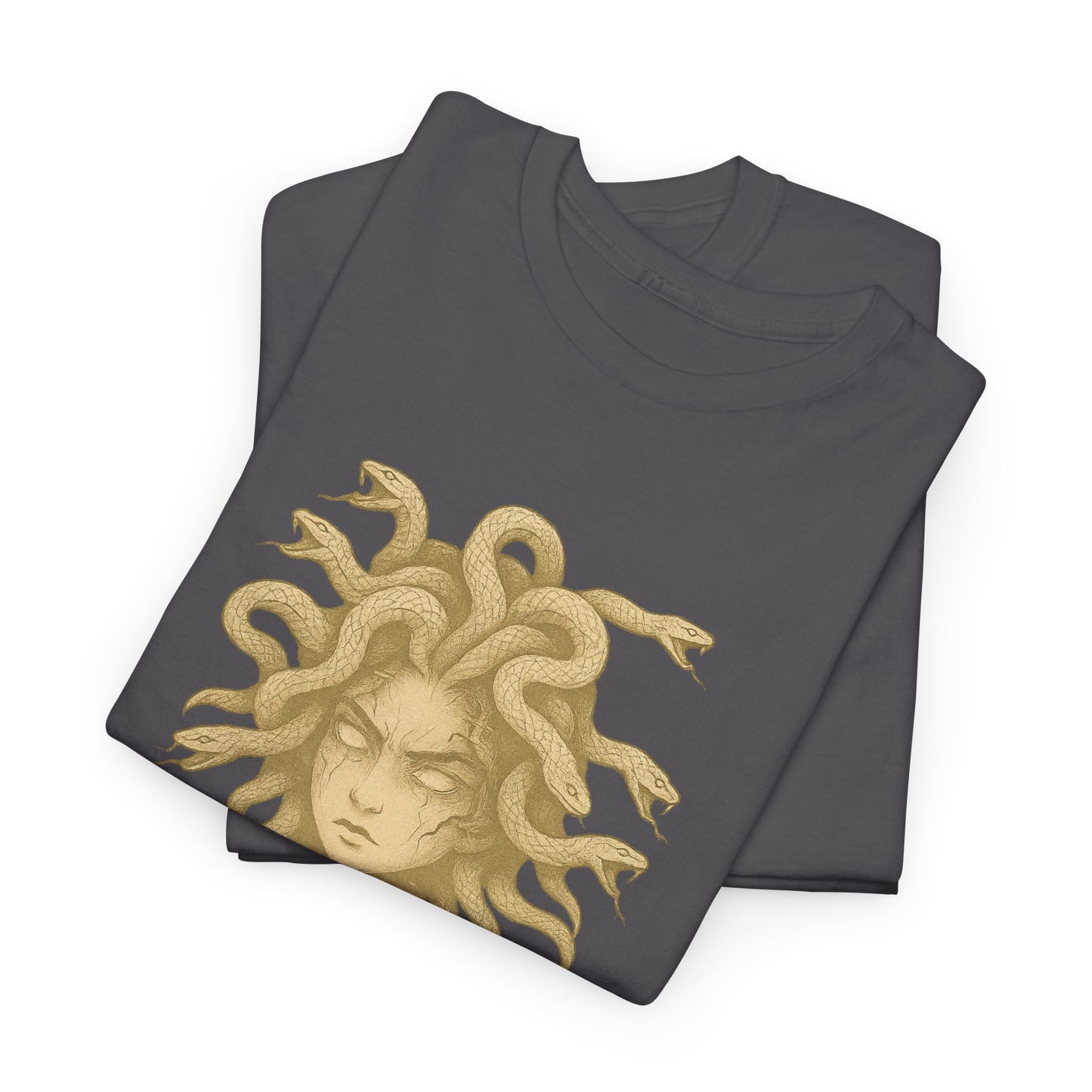 Medusa Graphic Tee – Unisex Heavy Cotton Shirt