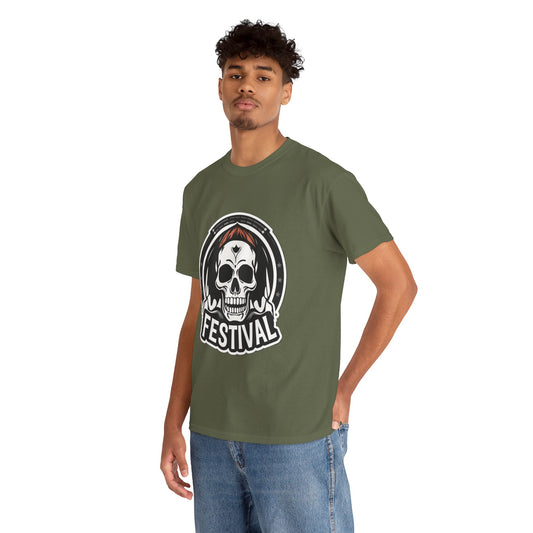 Festival Skull T-Shirt for Music Lovers