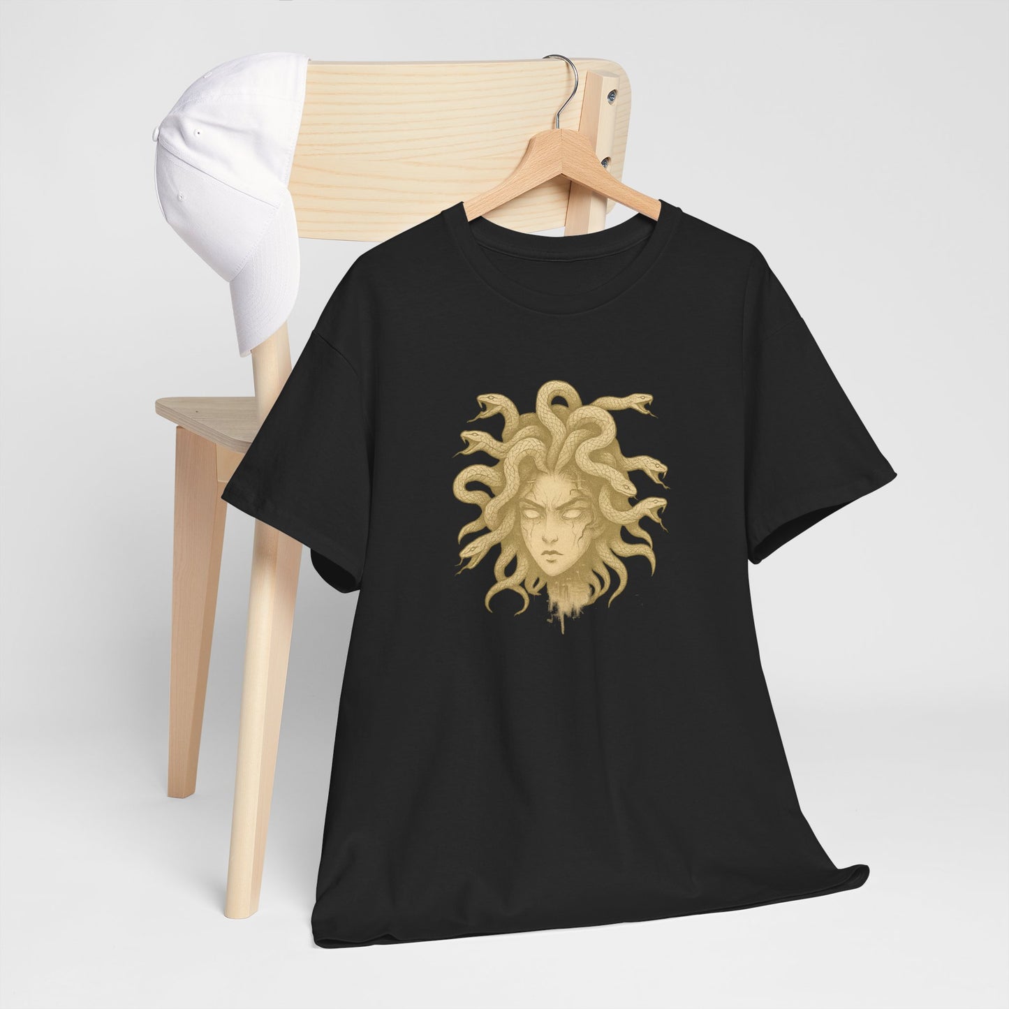 Medusa Graphic Tee – Unisex Heavy Cotton Shirt