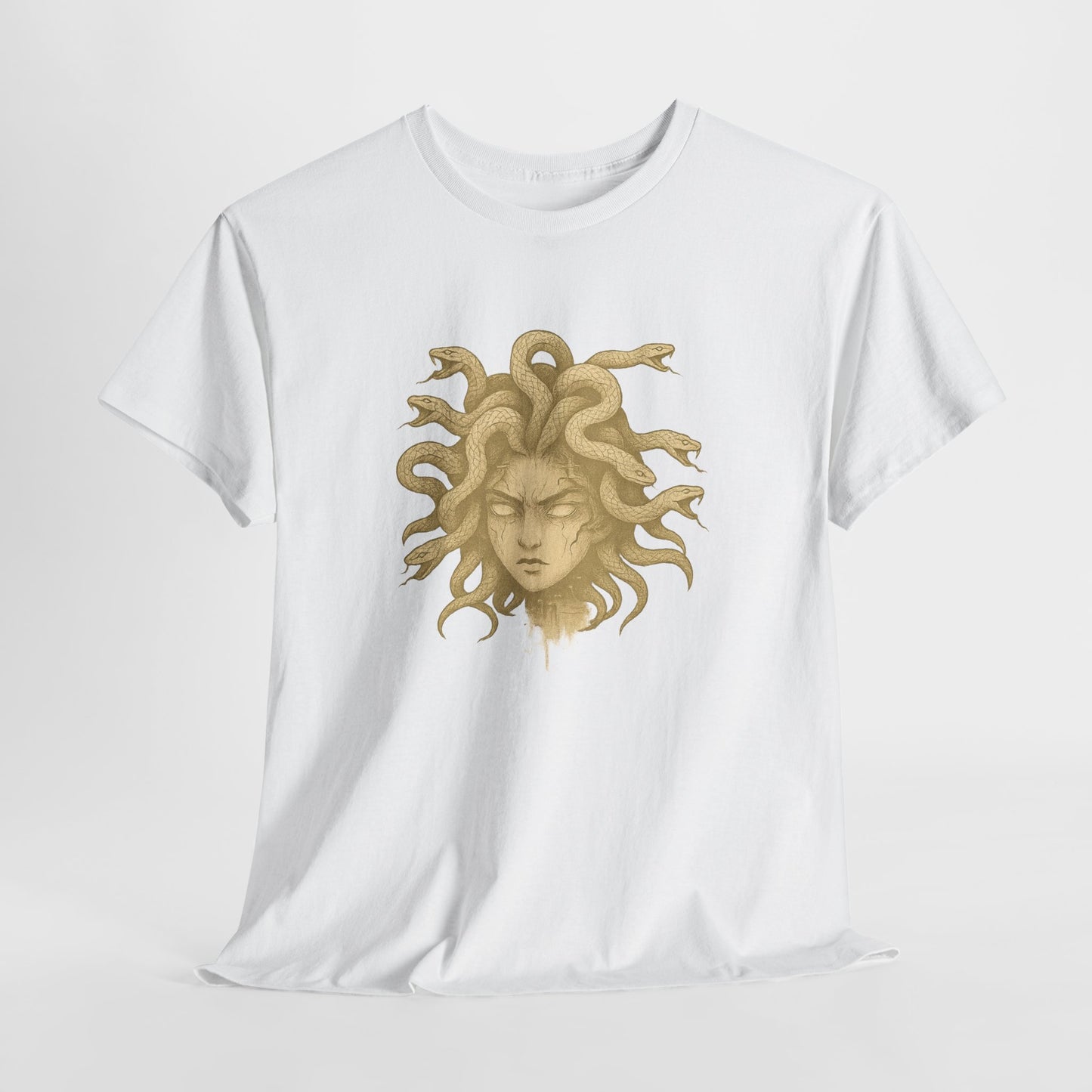 Medusa Graphic Tee – Unisex Heavy Cotton Shirt