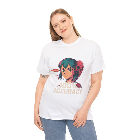 100% Accuracy Graphic Tee for Gamers - Unisex Cotton