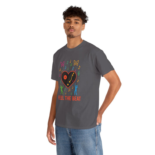 Colorful Music Vibes Tee | Unisex Heavy Cotton Tee