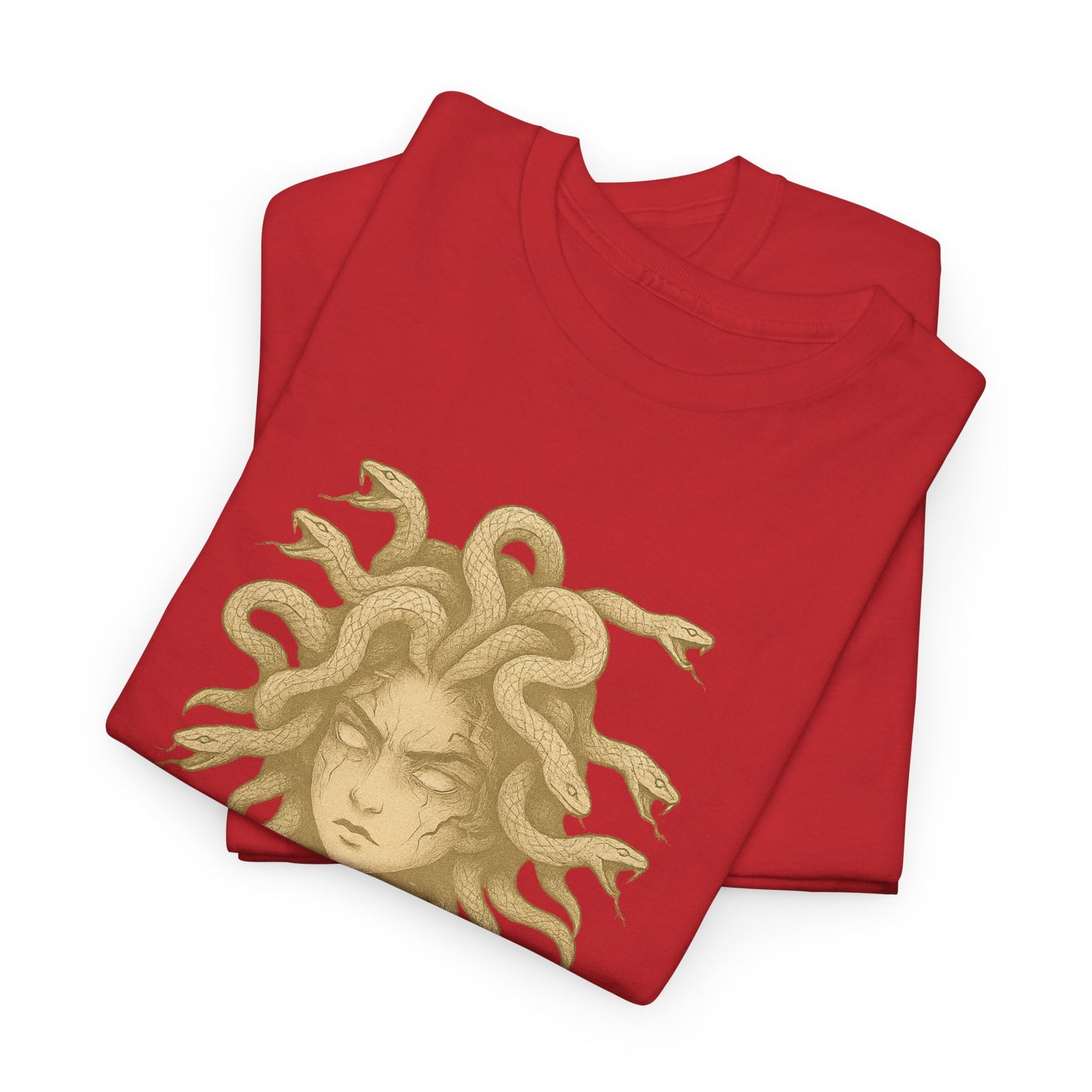 Medusa Graphic Tee – Unisex Heavy Cotton Shirt