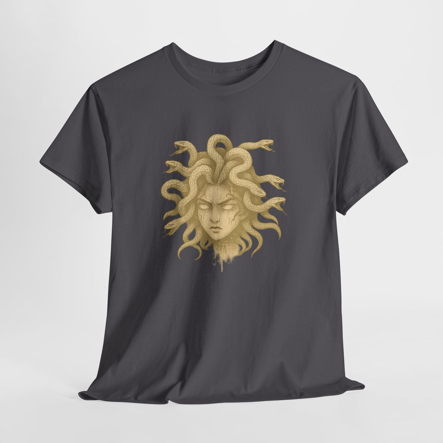 Medusa Graphic Tee – Unisex Heavy Cotton Shirt